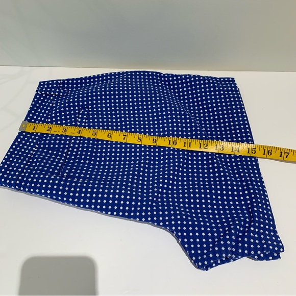 Old Navy Cotton Poly Blend Polka Dot Pattern Shorts, Blue White Size 12 - Picture 8 of 10